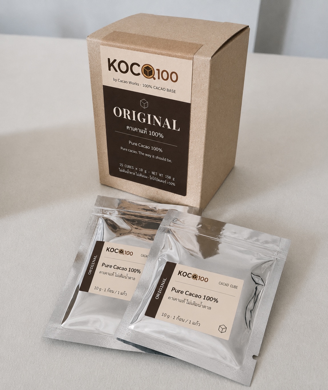 Cacao Cube — คาเคา 100% บริสุทธิ์